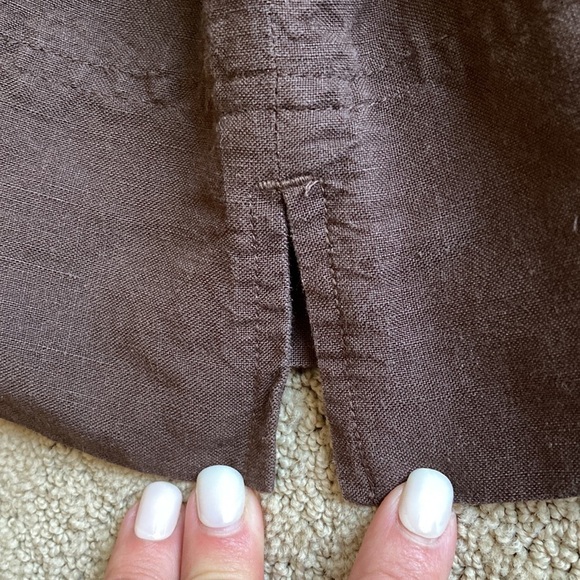 Larry Levine Women’s Linen Capri pants - Picture 6 of 9